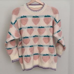 peach sweater